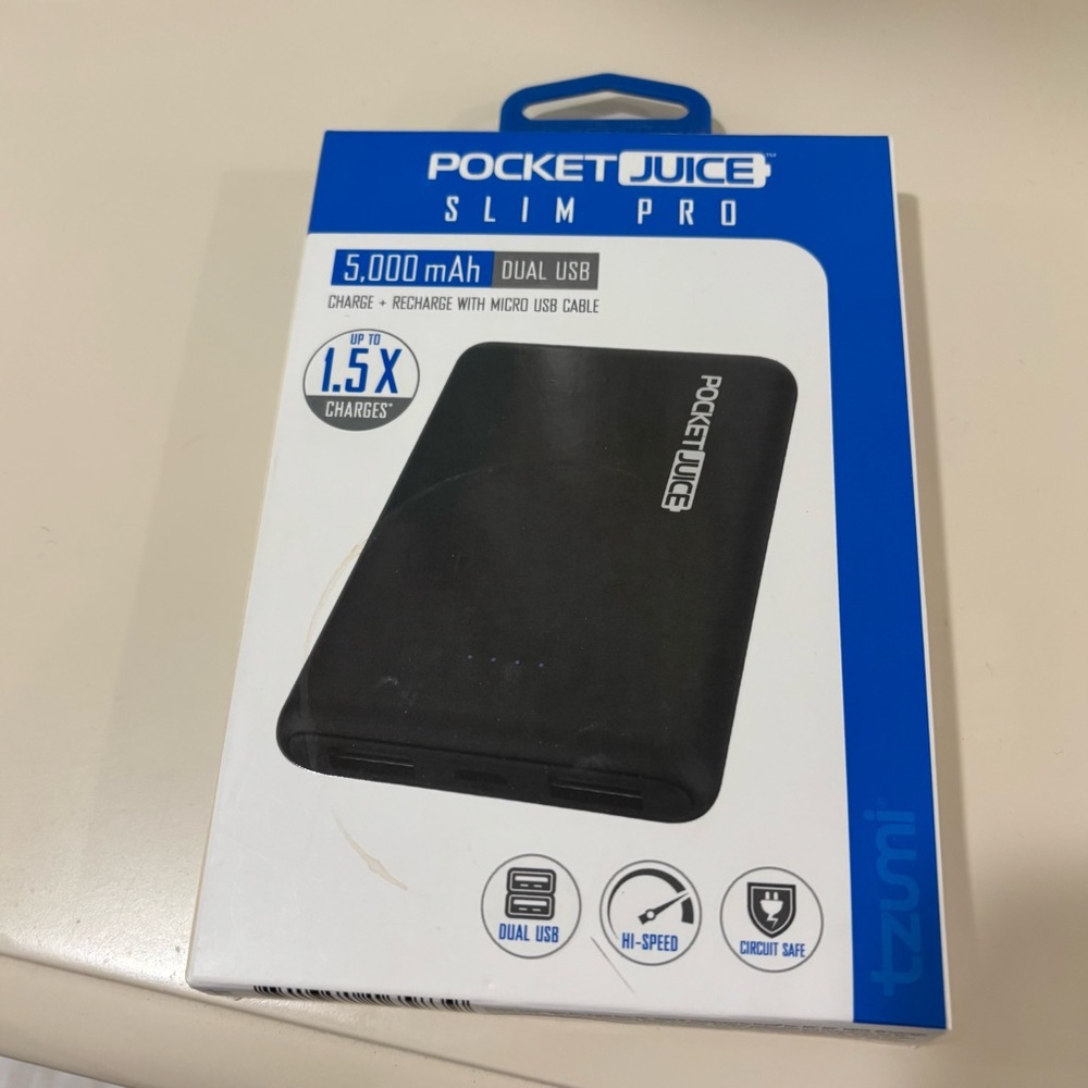 Pocket Juice Slim Pro 5000mAh Power Bank